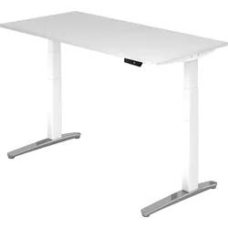 bümö elektrisch höhenverstellbarer Schreibtisch 160x80 cm mit Memory-Steuerung - Design Schreibtisch höhenverstellbar elektrisch, elektrischer