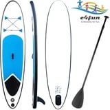 e4fun Stand Up Paddle Board 305 x 71 x 10 cm weiß/schwarz/türkis