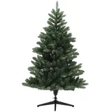 Homcom Künstlicher Weihnachtsbaum, 150 cm Christbaum mit 565 Spitzen, faltbar Stahlfuß, flammhemmend, für Weihnachten Deko, Indoor, Grün Aosom