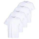 Götzburg Unterziehshirt GÖTZBURG Herren Unterhemd weiß uni 4er Pack (4-St) weiß 54