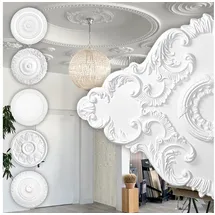 HEXIM Perfect Stuckrosette HEXIM Perfect weiß 2 St. 94 x 66 cm