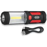 HEYNER LED Arbeitsleuchte Werkstattlampe Akku LED-Arbeitsleuchte wiederaufladbar rot|schwarz