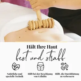TUULI Anti Cellulite Massagegerät Massageroller Roller Maderotherapie T-Form aus Holz 1 St