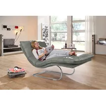 W.Schillig Relaxliege daily dreams Polyester 95 x 91 x 170 cm grau mit Kissen
