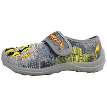 Fischer Markenschuh Hausschuh grau 26