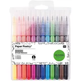 Rico Design Filzstifte Paper Poetry Brushpen 12er Set
