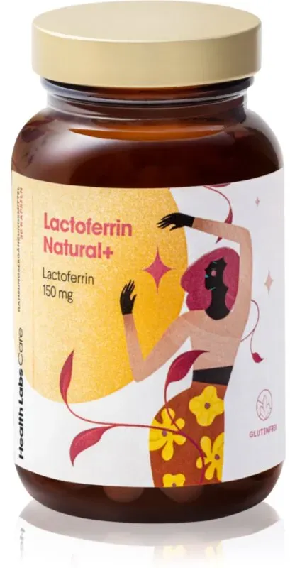 Health Labs Care Lactoferrin Natural+ Kapseln zur Verdauungsförderung 158 g