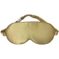 YUNCHI 100% Schlafmaske Seide Frauen Damen Herren Bequem Bio Satin Schlafbrille Silk Sleeping Eye Mask Augenmaske 19 Momme Reine Maulbeerseide Stoff Augenbinde Zum Schlafen (Champagner Gold)