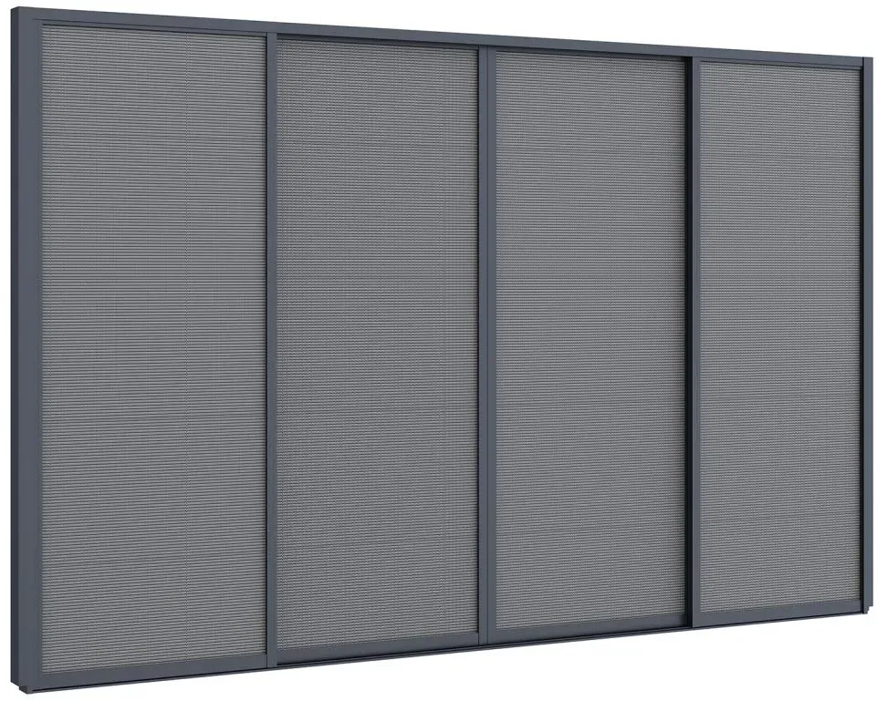 Sonnenschutz-Schiebetüren 400x235 cm für Cedrino Pergola