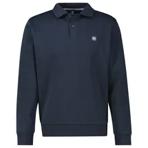 Lerros Langarm-Poloshirt in Übergrössen » Classic Navy - 6XL
