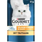 Purina Gourmet Perle Erlesene Streifen Katzenfutter nass, mit Truthahn,
