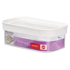 Emsa Optima rechteckig transparent/weiß 0,45 l
