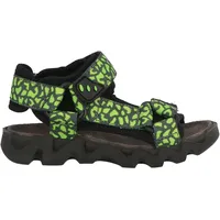 Lurchi 95L8003001 Sandale, Black-Lime, 36 EU Weit