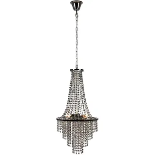 Markslöjd Kronleuchter, Schwarz, Chrom, Metall, Glas, zylindrisch,zylindrisch, 68 cm, CE, Lampen & Leuchten, Innenbeleuchtung, Hängelampen, Kronleuchter