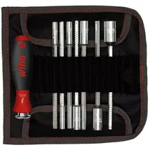 Wiha Wechselklingen-Schraubendreher Set SYSTEM 6 9-tlg. Rot/Schwarz