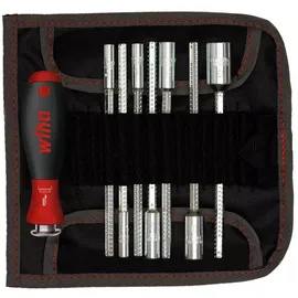 Wiha Wechselklingen-Schraubendreher Set SYSTEM 6 9-tlg. Rot/Schwarz