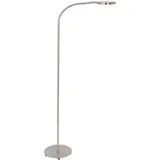 Stehleuchte Leselampe Beistellleuchte LED Flexo Wohnzimmerlampe dimmbar stahl