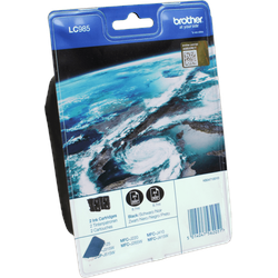 2 Brother Tinten LC-985BKBP2DR  schwarz