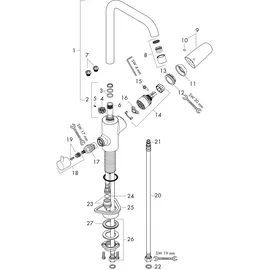 Hansgrohe Focus M41 260 1jet chrom 31823000