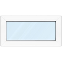 Fenster 80x40 cm, Kunststoff Profil aluplast IDEAL® 4000, Weiß, 800x400 mm, einteilig festverglast, 2-fach Verglasung, individuell konfigurieren