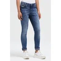 Soccx Damen, Jeans, MI:RA slim fit, Blue vintage print,