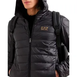 EA7 Gewebte Daunenjacke - Schwarz - XL