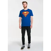 LOGOSHIRT T-Shirt "Superman", Herren, Gr. 3XL, blau, 100% Baumwolle, bedruckt, normal, Rundhals, Shirts T-Shirt, mit coolem Frontprint