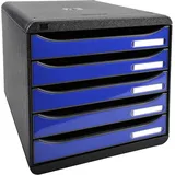 Exacompta 3097203D Büro-Schubladenschrank Schwarz
