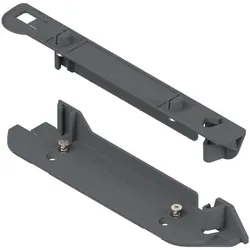 SERVO-DRIVE Trägerprofil-Aufnahme vertikal, unten/oben, R7037 staubgrau