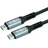 Value USB-C auf USB-C 0,8 m Schwarz