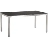 BEST Freizeitmöbel Marbella 160 x 90 x 76 cm schwarz/silber