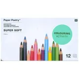 Rico Design Buntstifte Soft Metalletui, 12 Stück