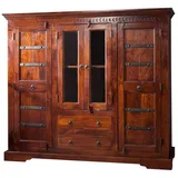 Massivmoebel24 Highboard 160 x 142 x 50 cm Braun