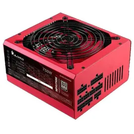 Mars Gaming MPVU750M, Vollmodulares 750W ATX-Netzteil, 10 Jahre Garantie, 80Plus Silber +87% Wirkungsgrad, 140mm FDB-Lüfter mit AI-RPM Technologie, Japanische 105° Kondensatoren, Rot