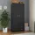 vidaXL Drehtürenschrank 80 x 180 x 52 cm schwarz