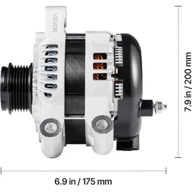Vevor Autolichtmaschine Generator 11252, für Buick Enclave Base 3.6L 2012-2013, Chevy Traverse LT 2009-2016, GMC Acadia SLT 2007-2015, Saturn Outlook V6 2007-2010, Kfz-Ersatzlichtmaschine 25815839