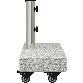 vidaXL Schirmständer Granit 45 x 25 x 45 cm Grau