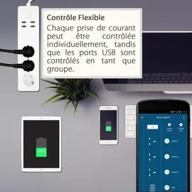 WOOX Smart Power Strip French Typ 4 Anschlüsse