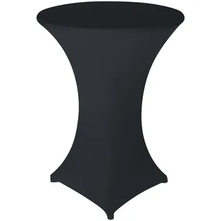 Stretch-Stehtischhusse, OEKO-TEX® Standard 100, Ø 80 cm, anthrazit