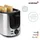 KORONA Toaster 21255 Edelstahl 1000W - Schwarz