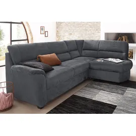 sit&more Ecksofa Pandora L-Form Mikrofaser 2-Sitzer Grau