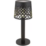 GLOBO Solarleuchte Kunststoff H 21 cm Akku schwarz