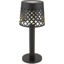 GLOBO Solarleuchte Kunststoff H 21 cm Akku schwarz
