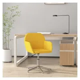 vidaXL Bürostuhl Drehbar Stoff Hellgelb