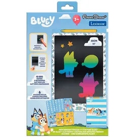 Lexibook Bluey 11′′ Mehrfarben E-Ink Zeichen-Tablet 28 cm mit Bluey-Schablonen, Blau, CRT10BY