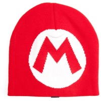 Nintendo Mario Knitted M logo Beanie Rot