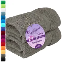 Lashuma Linz Handtuchset 2-tlg. grau