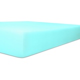 Kneer Spannbettlaken für Topper Vario-Stretch 180 x 200 cm aqua