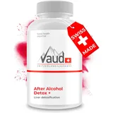 VAUD® Leber Entgiften Detox - Anti Kater Mittel, Heile Deine Leber - 60 Kapseln - Hochdosiert Mit Kurkuma, Mariendistel, Curcuma - Vegan - 100% Natürlich - Laborgeprüft - Hergestellt in der Schweiz