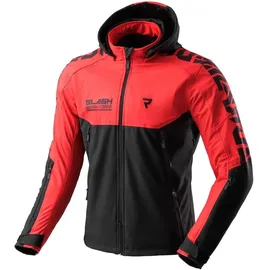 Rebelhorn Slash Softshell Motorradjacke Schwarz/Rot L